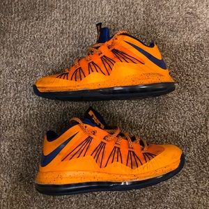 orange lebron 10 low